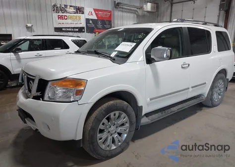 2015 Nissan Armada Platinum from USA, damaged, VIN 5N1BA0NE9FN614773